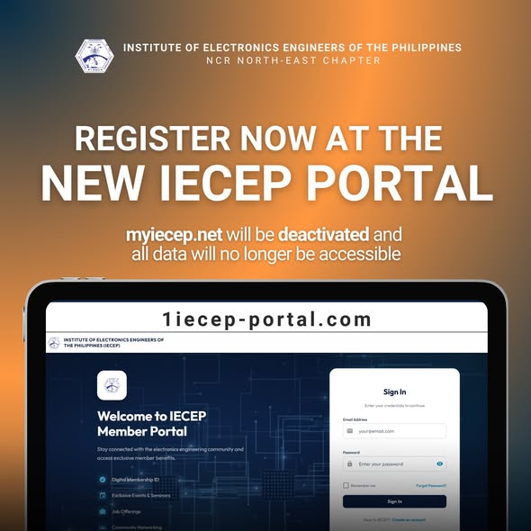 Register now at the new IECEP portal, 1iecep-portal.com — myiecep.net will be deactivated
