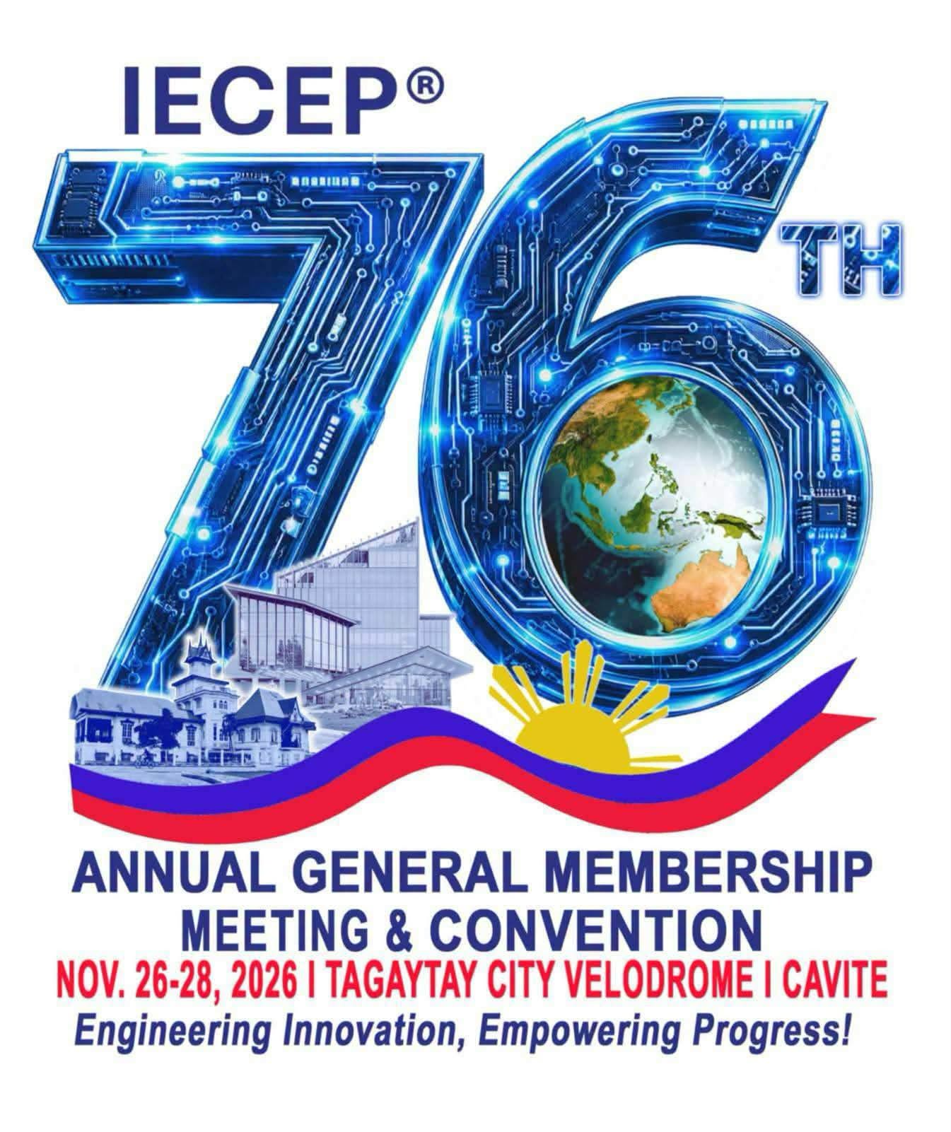 Event poster for 76th IECEP Annual General Membership Meeting & Convention 2026